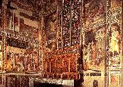 GADDI, Taddeo General view of the Baroncelli Chapel sg oil painting